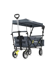 M&Ouml;BELIX M&ouml;belix , Grau , Metall, Kunststoff, Textil , 54x103x139 cm , Freizeit, Camping, Bollerwagen