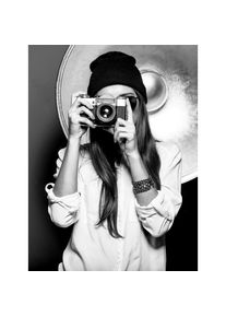 James Wood , Schwarz, Wei&szlig; , Holzwerkstoff , rechteckig , 60x80 cm , Made in Europe , einfache und schnelle Anbringung, pflegefrei &ndash; nicht gie&szlig;en oder bespr&uuml;hen , Dekoration, Bilder & Rahmen, Bilder, Dekopaneele