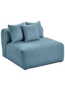 Livetastic , Blau , Textil , 100x70x122 cm , Made in EU , erweiterbar, R&uuml;cken echt, individuell planbar ,