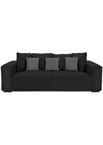 Luca Bessoni , Anthrazit, Grau , Holz , massiv, Hartholz , 244x62x117 cm , Made in EU , Armteil links, Armteil rechts , Wohnzimmer, Sofas & Couches, Sofas, Big Sofas