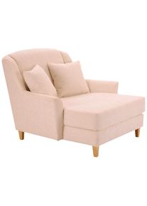 Max Winzer , Creme , Textil , Buche , massiv , Uni , F&uuml;llung: Polyetherschaumkern , 136x107x142 cm , Goldenes M, Made in Europe , Wohnzimmer, Sessel, Polstersessel