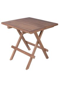 Gardenson , Braun , Holz , Teakholz , Hartholz , quadratisch , 50x50x50 cm , gastro- und objekttauglich, klappbar, wetterfest, UV-best&auml;ndig, einfacher Aufbau , Freizeit im Garten, Gartenaccessoires