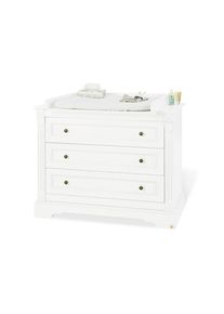 Pinolino , Wei&szlig; , Holzwerkstoff , 3 Schublade(n) Schubladen , 119x101x78 bzw 58 cm , Baby, Babyzimmer, Wickelkommoden