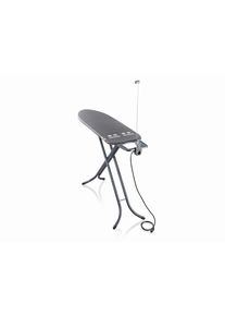 Leifheit , Schwarz , Metall , Uni , 78 cm Schubladen , 41.5x90x154 cm , Bezug abnehmbar und waschbar, Kabelhalterung, integrierte Steckdose, B&uuml;geleisenablage, Schaumstoffpolsterung, Elektroanschluss, Kabelf&uuml;hrung , Haushalt, W&auml;schepflege, B&uuml;gelbretter