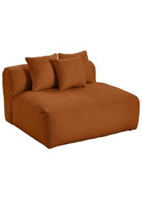 Livetastic , Rostfarben , Textil , 120x70x122 cm , Made in EU , erweiterbar, R&uuml;cken echt, individuell planbar , Wohnzimmer, Sofas & Couches, Sofas, Weitere Sofas, Modulare Sofas