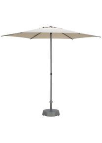 Beldano , Taupe , Metall , 270x270x220 cm , Knickgelenk , Gartenm&ouml;bel, Sonnenschutz, Sonnenschirme