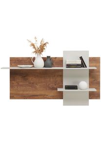 M&Ouml;BELIX , Eichefarben, Hellgrau , Holzwerkstoff , 150x85.3x19.6 cm , Garderobe, Wandhaken & Paneele, Wandgarderobe