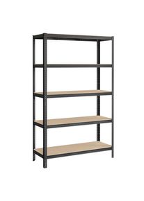 M&Ouml;BELIX M&ouml;belix , Schwarz, Hellbraun , Metall, Holzwerkstoff , 120x200x60 cm , Baumarkt, Werkstatteinrichtung