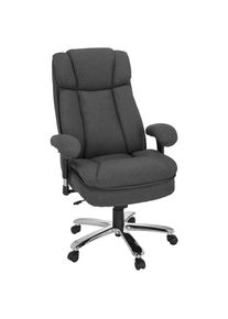 Mid.you , Dunkelgrau , Textil , 76x123x81 cm , Wippmechanik mit H&auml;rtegradeinstellung , B&uuml;rom&ouml;bel, B&uuml;rost&uuml;hle, Chefsessel