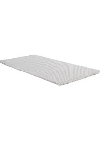 Livetastic , Wei&szlig; , Textil , F&uuml;llung: Polyester , 70x140 cm , Oeko-Tex&reg; Standard 100 , Bezug abnehmbar/waschbar, wendbar, atmungsaktiv, mit Gummiband, alternative Gr&ouml;&szlig;en erh&auml;ltlich, Bezug rundum abnehmbar, ohne Klebstoffe , Schlafzimmer, Matratzen, Topper