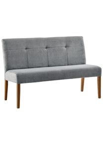 Cantus , Eichefarben, Hellgrau , Holz, Textil , Eiche , massiv , 140x91.5x63 cm , FSC , Esszimmer, B&auml;nke, Polsterb&auml;nke