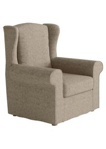 Livetastic , Beige , Textil , 88x105x90 cm , Made in EU , Wohnzimmer, Sessel, Ohrensessel