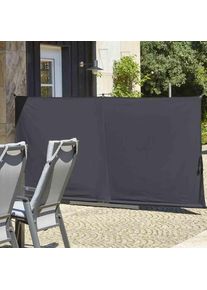 siena GARDEN , Anthrazit , Metall, Textil , 280x150 cm , Freizeit im Garten, Gartenaccessoires, Sichtschutz Balkon & Garten