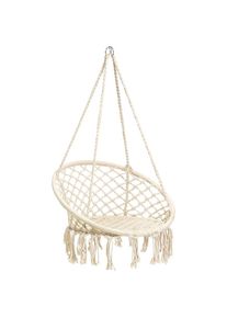 M&Ouml;BELIX M&ouml;belix , Wei&szlig; , Metall, Kunststoff, Textil , F&uuml;llung: Baumwollf&uuml;llung , 60x125x80 cm , Gartenm&ouml;bel, Relaxm&ouml;bel, H&auml;ngesessel