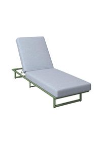 Beldano , Gr&uuml;n , Holz, Metall, Textil , Akazie,Akazie , F&uuml;llung: Polyurethan (Pur) , 65x21x200 cm , ISO 9001, Bsci, FSC 100% , Kissen, wetterbest&auml;ndig, R&uuml;ckenlehne verstellbar , Gartenm&ouml;bel, Gartenliegen, Sonnenliegen