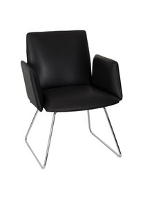 Mid.you , Schwarz , Textil , 58x80x62 cm , B&uuml;rom&ouml;bel, B&uuml;rost&uuml;hle, Besucherst&uuml;hle