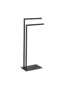 zeller Present , Schwarz , Metall , rund , 34x20x82 cm , Montage ohne Bohren ,