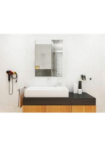 M&Ouml;BELIX M&ouml;belix , Metall, Glas , quadratisch , 60x2.3x60 cm , Antibeschlag, beheizbar , Kleinm&ouml;bel, Spiegel, Beleuchtete Spiegel