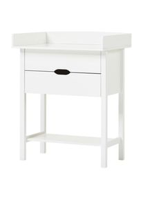 Mid.you , Wei&szlig; , Holz, Holzwerkstoff , Kiefer , teilmassiv , 2 Schublade(n) Schubladen , 79x103.5x68 cm , Baby, Babyzimmer, Wickelkommoden