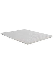 Livetastic , Wei&szlig; , Textil , F&uuml;llung: Polyester , 200x200 cm , Oeko-Tex&reg; Standard 100 , Bezug abnehmbar/waschbar, wendbar, atmungsaktiv, mit Gummiband, alternative Gr&ouml;&szlig;en erh&auml;ltlich, Bezug rundum abnehmbar, ohne Klebstoffe , Schlafzimmer, Matratzen, Topper