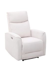 Ondega , Beige , Holz, Metall, Kunststoff, Textil , Pappel , Sperrholz , Relaxfunktion , Wohnzimmer, Sessel, Fernsehsessel