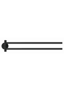 Tesa , Schwarz , Metall , 5x8.4x45.6 cm , Made in Germany , Montage ohne Bohren ,