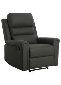 P & B , Dunkelgrau , Holz, Metall, Textil , Pappel , Sperrholz , 91x106x94 cm , Relaxfunktion , Wohnzimmer, Sessel, Fernsehsessel