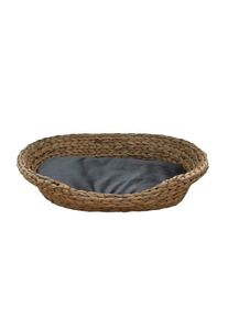 M&Ouml;BELIX M&ouml;belix , Grau, Naturfarben , Naturmaterialien , Uni , F&uuml;llung: Vlies , oval , 56x17x72 cm , pflegeleicht, Bezug abnehmbar und waschbar, dekorativ ,