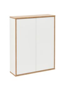 Mid.you , Wei&szlig; , Holzwerkstoff , 2 F&auml;cher , 60x75x20.1 cm , Badezimmer, Badezimmerm&ouml;bel, Badezimmerschr&auml;nke, H&auml;ngeschr&auml;nke Bad