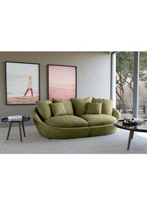 Trendmanufaktur , Gr&uuml;n , Textil , 237x87x131 cm , Made in EU , R&uuml;cken echt , Wohnzimmer, Sofas & Couches, Sofas, Big Sofas