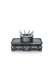Severin , Schwarz , Metall, Kunststoff , 40x18x26 cm , antihaftbeschichtete Raclette-Pf&auml;nnchen, Ein/Aus-Schalter, regelbarer Thermostat , K&uuml;che, K&uuml;chenelektroger&auml;te, Tischgrills & Fondue, Raclette-Grills