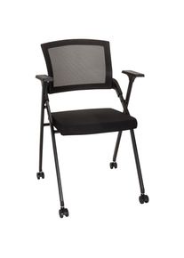 Mid.you , Schwarz , Metall, Textil , 61x98x58 cm , klappbar , B&uuml;rom&ouml;bel, B&uuml;rost&uuml;hle, Besucherst&uuml;hle