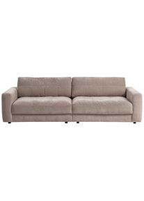 Trendmanufaktur , Silberfarben , Textil , F&uuml;llung: Schaumstoff, Silikon,Polyetherschaumkern, Silikon , 264x83x126 cm , Made in EU , Stoffauswahl, R&uuml;cken echt , Wohnzimmer, Sofas & Couches, Sofas, Big Sofas