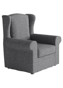 Livetastic , Anthrazit , Textil , 88x105x90 cm , Made in EU , Wohnzimmer, Sessel, Ohrensessel
