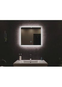 Mid.you , Glas , rechteckig , 60x53x3.2 cm , waagrecht montierbar , Kleinm&ouml;bel, Spiegel, Beleuchtete Spiegel