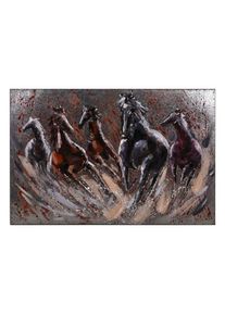 M&Ouml;BELIX M&ouml;belix , Grau , Metall , rechteckig , 80x120x5 cm , 3D-Effekt, einfache und schnelle Anbringung , Dekoration, Bilder & Rahmen, Bilder, Holz- & Metallbilder