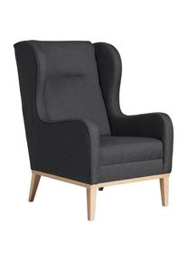 Max Winzer , Graphitfarben , Textil , Buche , 66x104x78 cm , Goldenes M, Made in Europe , Wohnzimmer, Sessel, Ohrensessel