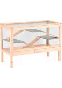 Mid.you , Naturfarben , Holz, Metall , 70x50x100 cm , Tierbedarf, Sonstiger Tierbedarf