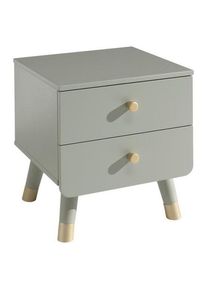Vipack , Olivgr&uuml;n , Holzwerkstoff , 2 Schublade(n) Schubladen , 43x45.20x40 cm ,