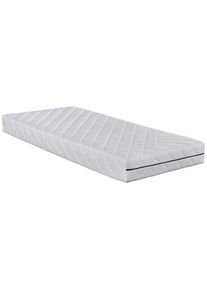 Mid.you , Wei&szlig; , Textil , H3 , F&uuml;llung: Polyester , 80x200 cm , Oeko-Tex&reg; Standard 100 , Bezug abnehmbar/waschbar, Ober- und Unterseite versteppt, atmungsaktiv, schadstoffgepr&uuml;ft, Wendematratze, Bezug rundum abnehmbar, orthop&auml;dische Matratze ,