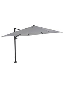 siena GARDEN , Anthrazit, Hellgrau , Metall , 300x300 cm , 360&deg; drehbar, wetterbest&auml;ndig, mit Bel&uuml;ftung , Gartenm&ouml;bel, Sonnenschutz, Sonnenschirme