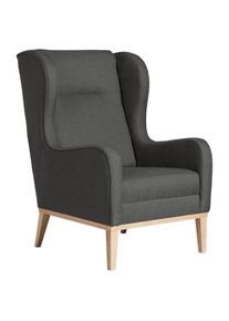 Max Winzer , Anthrazit , Textil , Buche , 66x104x78 cm , Goldenes M, Made in Europe , Wohnzimmer, Sessel, Ohrensessel