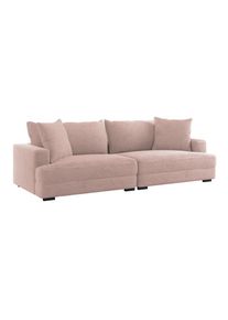 Luca Bessoni , Rosa , Textil , F&uuml;llung: Schaumstoffflocken , 261x124 cm , Stoffauswahl , Wohnzimmer, Sofas & Couches, Sofas, Big Sofas