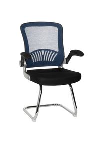 Mid.you , Blau, Schwarz , Textil , 64x103x64 cm , Wippmechanik ohne H&auml;rtegradeinstellung, ergonomische R&uuml;ckenlehne , B&uuml;rom&ouml;bel, B&uuml;rost&uuml;hle, Besucherst&uuml;hle