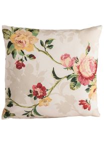 Max Winzer , Gelb, Rot, Beige , Textil , Blume , F&uuml;llung: Silikon,Silikon , 40x40 cm , Goldenes M, Made in Europe , Heimtextilien, Wohntextilien, Kissen, Zierkissen