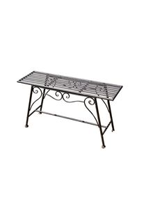 M&Ouml;BELIX M&ouml;belix , Rostfarben , Metall , 83x45x27 cm , Gartenm&ouml;bel, Gartenb&auml;nke