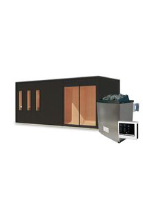 M&Ouml;BELIX M&ouml;belix , Schwarz , Holz , 216x244x573 cm , Wellness, Saunas