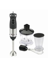 Masterpro , Schwarz, Edelstahlfarben, Transparent , Metall, Kunststoff , 54x34x53 cm , RoHS, ECE R44/04, Lfgb , ergonomisches Design , K&uuml;che, K&uuml;chenelektroger&auml;te, Mixer & R&uuml;hrger&auml;te, Stabmixer