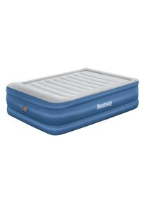 Bestway , Grau, Dunkelblau , Metall, Kunststoff , 152x61x203 cm , RoHS , integrierte elektrische Pumpe, beflockte Schlafseite , Schlafzimmer, Betten, G&auml;stebetten, Luftbetten