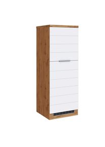 Held , Wei&szlig;, Eiche Wotan , Holzwerkstoff , 1 F&auml;cher , seitenverkehrt montierbar , 60x165x60 cm , Made in Germany , K&uuml;che, K&uuml;chenbl&ouml;cke, K&uuml;chenschr&auml;nke, K&uuml;chenumbauschr&auml;nke